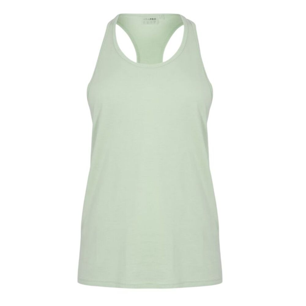 USA Womens/Ladies Racerback Tank Top / Pistachio